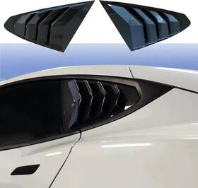 Sea20230724 Yhcdsea For Tesla Model S Rear Side Window Covers Glossy Carbon Fiber Pattern