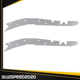 V-02bun2041asl Ylwspeed20 Pair Rear Frame Rust Repair Plate Chrome Iron Fit For 1995-04 Toyota Tacoma