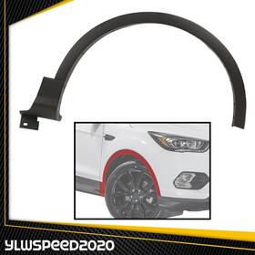 V-02rsa1280bdm-fr Ylwspeed20 Fits For 13-17 Ford Escap Black Fr Side Fender Flare Wheel Well Arch Mold Trim