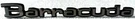 1971-74 Plymouth Barracuda Fender Emblem Script Nameplate Nice!!!. Fixed Price $29.00.