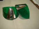 Vintage Style Green Transparent 7 " Visors Eye Lids. Fixed Price $19.99.