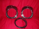 57 Chevy 150/210/BELAIR/NOMAD Chrome Headlight Bezels. Fixed Price $319.57.
