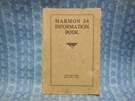 1916-1917 Marmon 34 Original Owners Information Book 18 1920 22 1923. Fixed Price $40.99.
