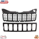 New Grille Assembly Matte-black Plastic For 2008-2010 Jeep Grand Cherokee. Fixed Price $108.12.