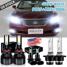 For Lexus LS460 2007-2012 Hid Led Headlights High Low Beam + Fog Bulbs Kit. Fixed Price $34.04.