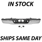 New Chrome Steel Rear Step Bumper Assembly For 2007-2013 Toyota Tundra W/ Park. Fixed Price $300.99.