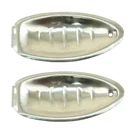 Door Handle Guards, Stainless Steel, Pair, Fits Vw Bug 1956-59, Empi 6446. Fixed Price $18.95.