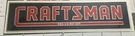 Craftsman Tool Box Metal Overlay Decal 6 1/2" 1937 Vintage Style. Fixed Price $12.90.