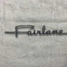 1963,64 Ford Fairlane Quarter Panel Script Emblem Nameplate Trim Molding. Fixed Price $124.50.
