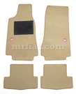 Fiat 124 Spider Tan Floor Mat Set New. Fixed Price $175.00.