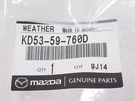 Genuine Oem Mazda KD53-59-760D Driver Front Door Weatherstrip 2013-2016 CX-5. Fixed Price $75.67.