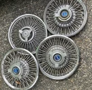 14" Wire Spoke Spinner Wheel Covers (set Of 4) 1963-1969 Ford Galaxie Mustang. Fixed Price $169.99.