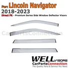 Wellvisors Window For 18-24 Lincoln Navigator Smoke Tint Premium Series. Fixed Price $101.99.