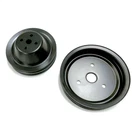 Double Groove Pulley Kit, Fits Chevy Sbc Short Water Pump, Black Steel, 283 327. Fixed Price $55.95.