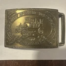 Vtg Henry Ford Detroit Automobile Model Brass Belt Buckle Pc 2020340010. Fixed Price $20.00.