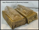 Nos 1953 Plymouth Parking Lens Pair Cranbrook Convertible Suburban Savoy Mopar. Fixed Price $39.50.