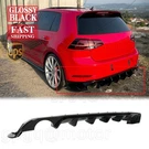 For Vw Golf MK7.5 Gti 18-2021 Tcr Style Gloss Blk Rear Bumper Shark Fin Diffuser. Fixed Price $149.99.