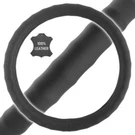 Car Steering Wheel Cover Genuine Custom Leather 14" Small Black For Auto Van Suv. Fixed Price $18.97.