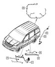 Genuine Mopar Sliding Door Left Wiring 68068071AD. Fixed Price $65.40.