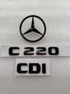 Gloss Black Rear Star C220 Cdi Badge Fit Mercedes W204 Boot Saloon &COUPE09-14. Fixed Price $57.69.