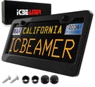 Jdm Style Pc Black Carbon Fiber License Plate Frame Tag Cover Original 3K I301. Fixed Price $99.99.