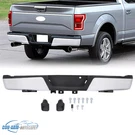 Chrome Rear Step Bumper Assembly W/o Sensor Hole Steel Ford F150 2015-2020. Fixed Price $199.67.