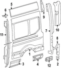 Genuine Ford Panel Assembly Pillar Inner BK3Z-61281A07-A. Fixed Price $15.49.