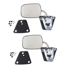Stainless Steel Manual Side View Mirrors Lh & Rh Pair Set For Chevy Truck. Fixed Price $86.51.