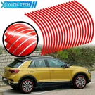Red Vinyl Glossy Reflective Wheel Rim Tape Stripe Auto Decal Sticker 14-20 Inch. Fixed Price $12.98.
