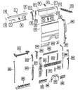 Genuine Mopar C-pillar Reinforcement Right 68109611AB. Fixed Price $171.50.