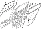 Genuine Nissan Door Water Deflector 82861-7LF0A. Fixed Price $62.26.