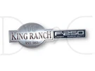 03-07 F250 F-250 King Ranch Lariat Super Duty Fender Badge Emblem Plate Lh Left. Fixed Price $45.00.