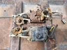 1961, 62, 63 Ford Thunderbird Front Door Power Window Motors, Pair, L & Sides. Fixed Price $30.00.