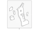 Genuine Gm Hinge Pillar Reinforced 25948285. Fixed Price $92.40.