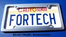 Billet Aluminum Brushed Finish License Plate Frame. Classy. 4 Hole. New. Fixed Price $28.95.