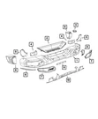 Genuine Mopar Bumper End Cap Right 68231988AA. Fixed Price $84.65.