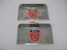 1953 - 1956 Ford F100 Pickup Truck Step Plates W/ Logo + Bonus Mounting Kit. Fixed Price $1128.50.