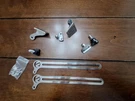 Rear Pop Out Window Extension Latch Extenders Stainless Pair Vw Beetle 1955-1964. Fixed Price $128.00.