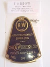 Ford Model Spark Coil Box Switch Plate Type 1911-1914 (T11556-KW). Fixed Price $20.00.