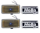 Hella 550 Series Rectangle Fog Light Black Amber Lens Halogen Visibility Kit. Fixed Price $104.19.
