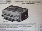 1957, 1958 Ford 76MF & 86MF Radio Photofact. Fixed Price $10.00.