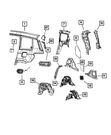 Genuine Mopar D Pillar Reinforcement Left 68599479AA. Fixed Price $509.41.