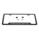 Oem License Plate Frame Black W/silver Corvette Logo 14-17 Chevrolet 19330390. Fixed Price $39.95.
