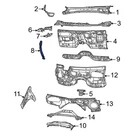 For Jeep Grand Cherokee 2021-2025 68362004AB Left Cowl Panel Drain Hose. Fixed Price $10.65.