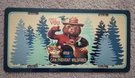 U.s. Forest Service Smokey Bear Metal License Plate 6"X12" Only You!. Fixed Price $17.99.