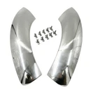 Pair Stainless Rear Rock Guards W/ Clips For 1953-54 Chevy Full Size Car 2-DOOR. Fixed Price $409.99.
