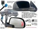 Mirror For Silverado Sierra 2003-2006 Power Folding Memory Puddle Passenger Side. Fixed Price $118.99.