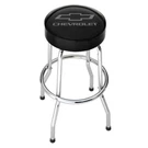 Chevy Chevrolet Bow Tie Bar Stool Chair Shop Work Bench Garage Gray Grey Ss New. Fixed Price $145.99.