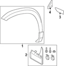 Genuine Volkswagen Wheel Opening Molding 2GJ-854-820-9B9. Fixed Price $99.59.