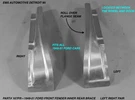 1949,1950,1951 Ford Inner Fender Brace Front #167PR L/r Pair Ems. Fixed Price $150.00.